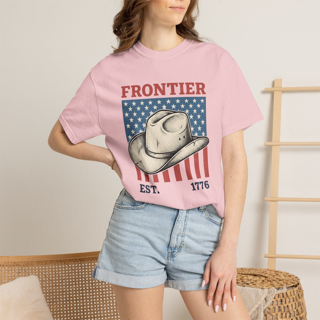 Cowboy Hat Shirt America Western Unisex Gift Vintage Tee Stetson T-Shirt Patriot