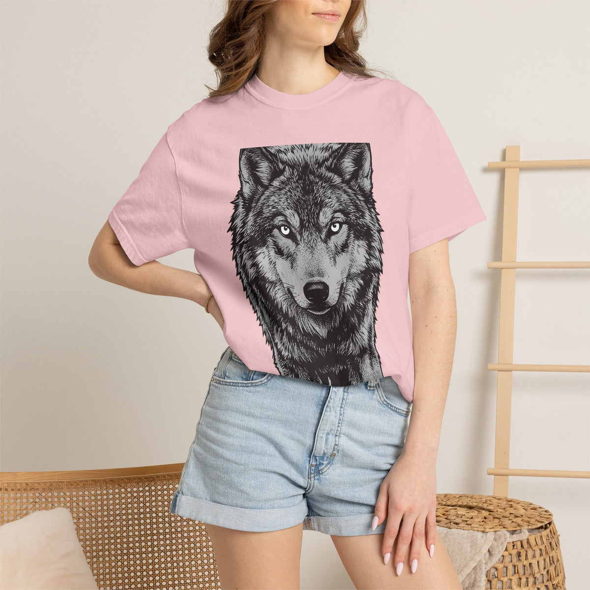 Wolf Drawing Shirt Animals Outdoors Unisex Gift Detailed product image 12