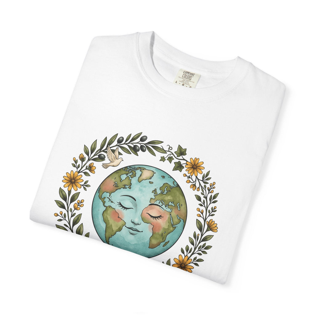 Planet Face Shirt Boho Chic Environment Unisex Gift product image 5