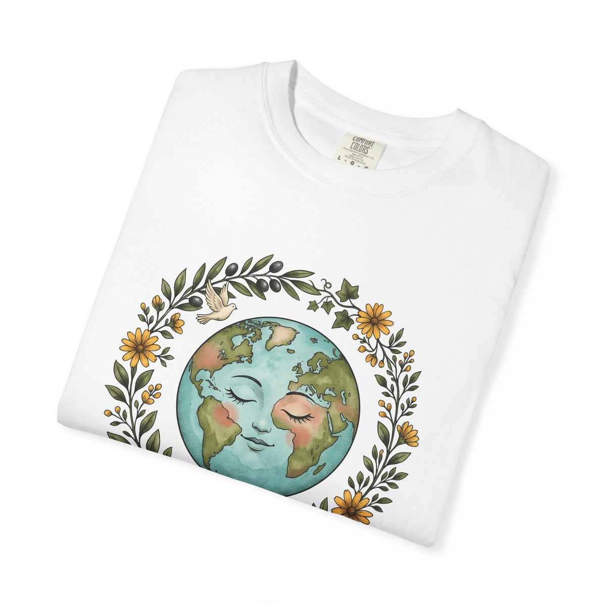 Planet Face Shirt Boho Chic Environment Unisex Gift product image 5