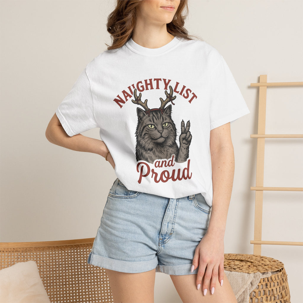 Cat Antlers Shirt Funny Holiday Gift Women Sketch Tee product image 6