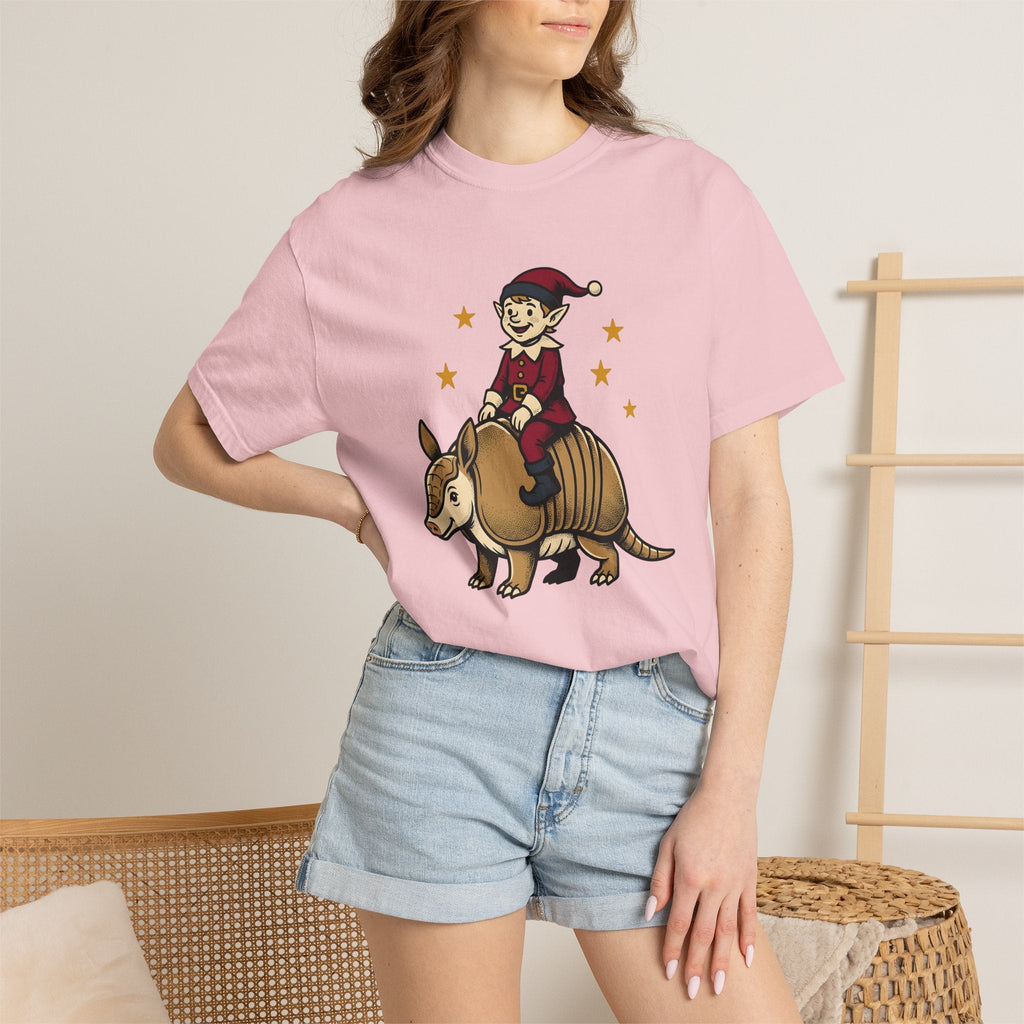 Elf Armadillo Shirt Christmas Fauna Gift Women Caricature product image 12