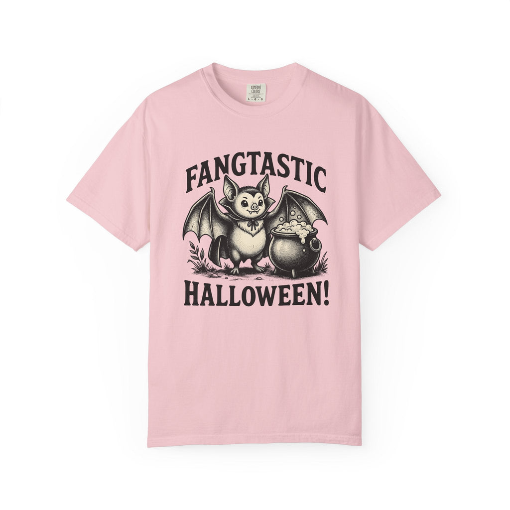 Bat Cauldron Shirt Halloween Gothic Unisex Gift Vintage Tee product image 3