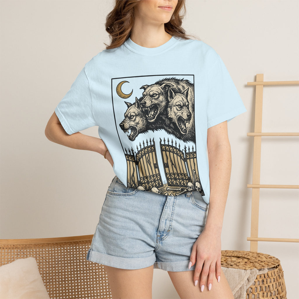 Three-Headed Dog Shirt Gothic Legends Unisex Gift Dark Art product image 10