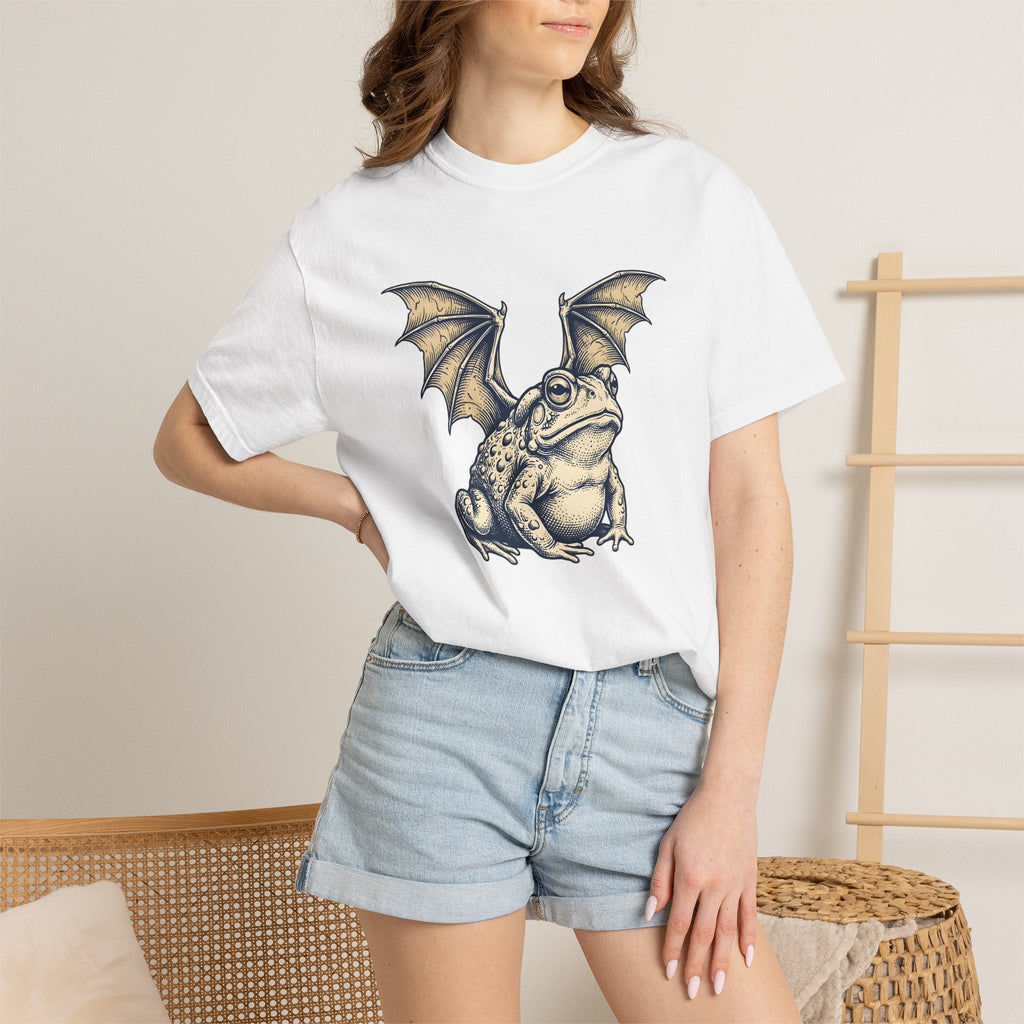 Wings Frog Bat Shirt Fantasy Beast Gift Women Hand Drawn product image 7
