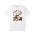 Phantom Coffee Tumbler Shirt Halloween Cafe Unisex Gift Weathered Tee Travel Mug