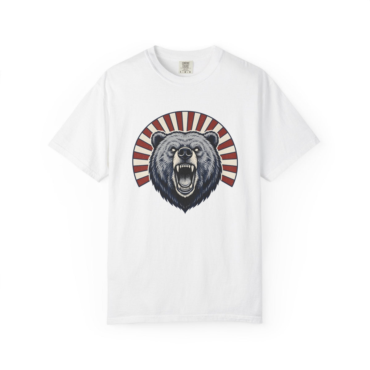 Bear Head Shirt America Patriotic Unisex Gift Bold Graphic product image 1