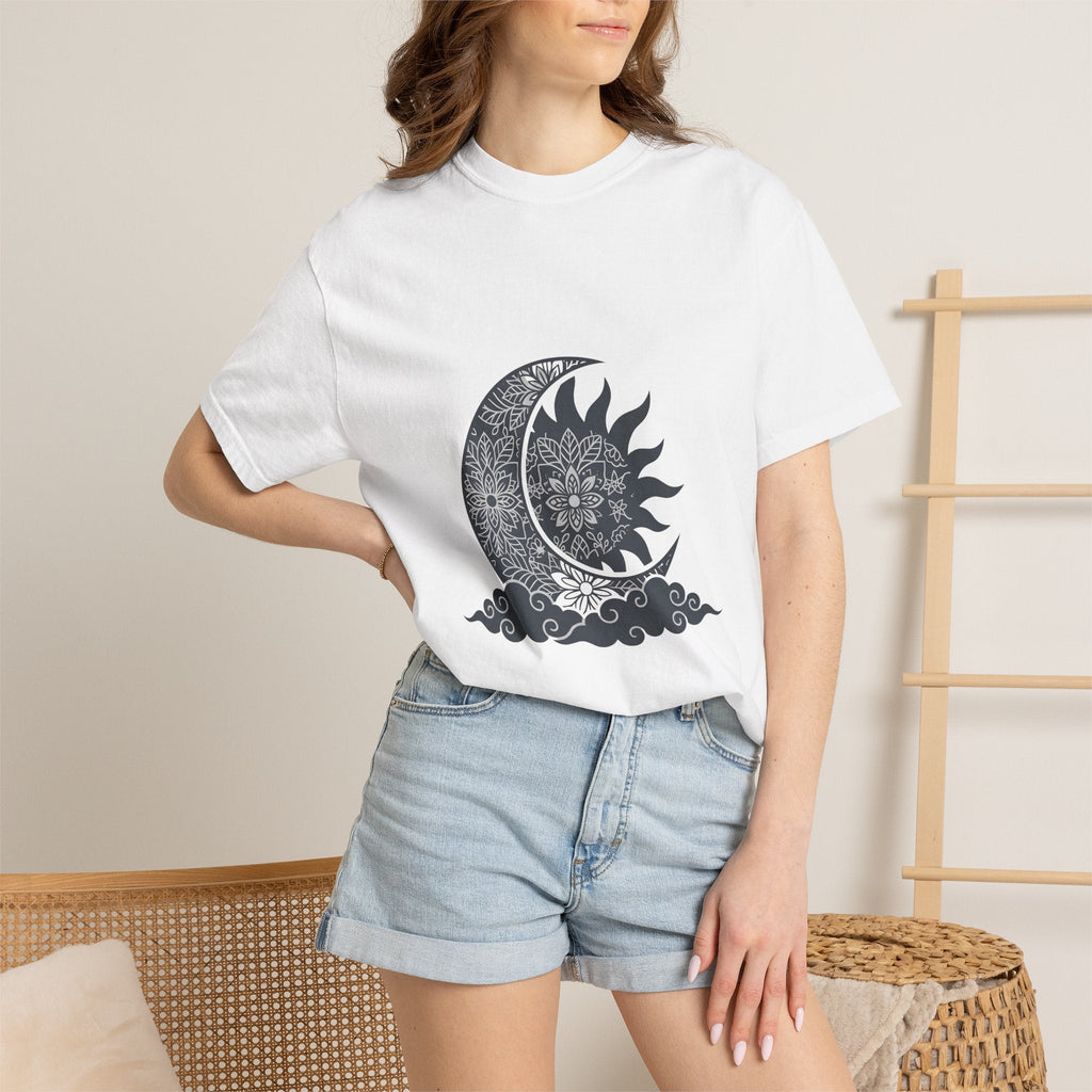 Mandala Sun Moon Shirt Boho Chic Metaphysical Unisex Gift product image 6