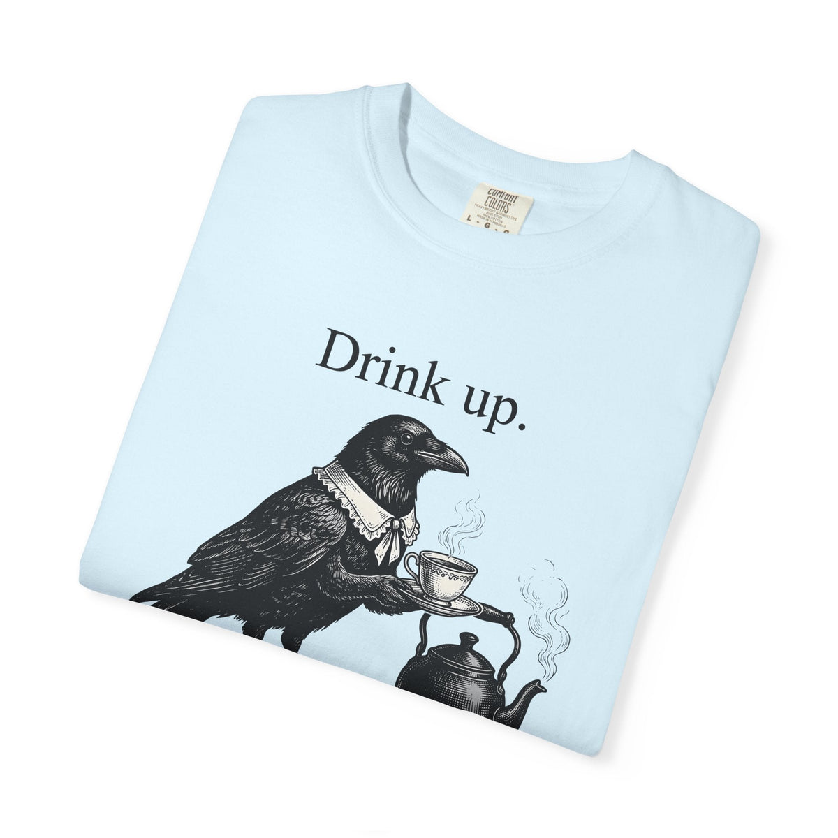 Crow Tea Shirt Funny Dark Unisex Gift Retro Tee T-Shirt product image 8