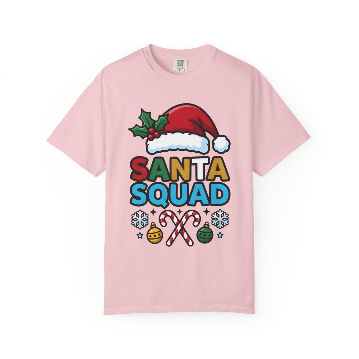 Santa Cap Candy Cartoon T-Shirt – Christmas Festive Design, Unisex Graphic Tee