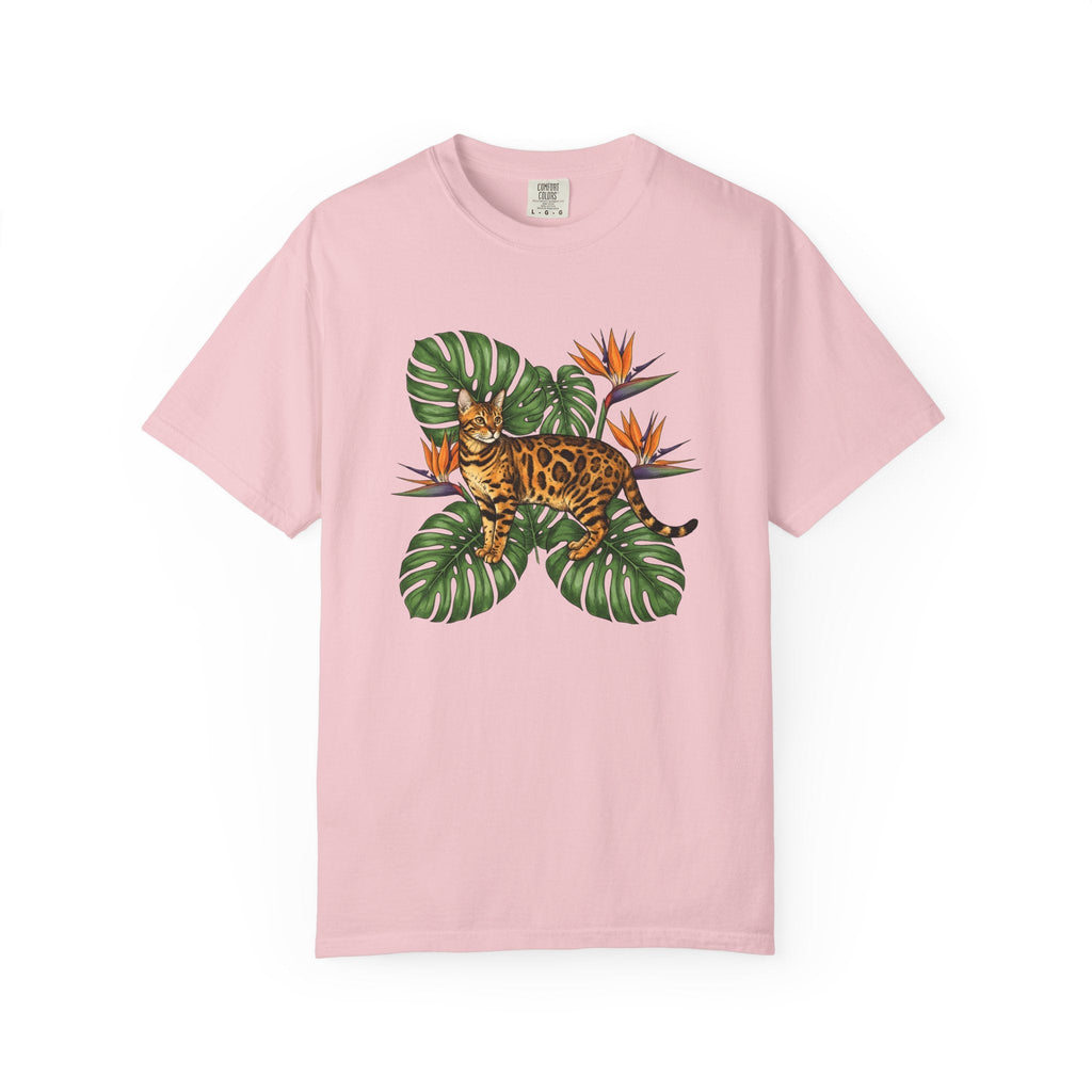 Bengal Kitten Shirt Cat Rainforest Gift Women Floral Tee product image 3