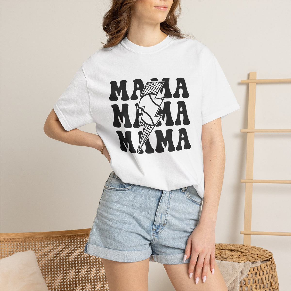Power Bolt Shirt Moms Kin Gift for Women Old School Tee product image 6