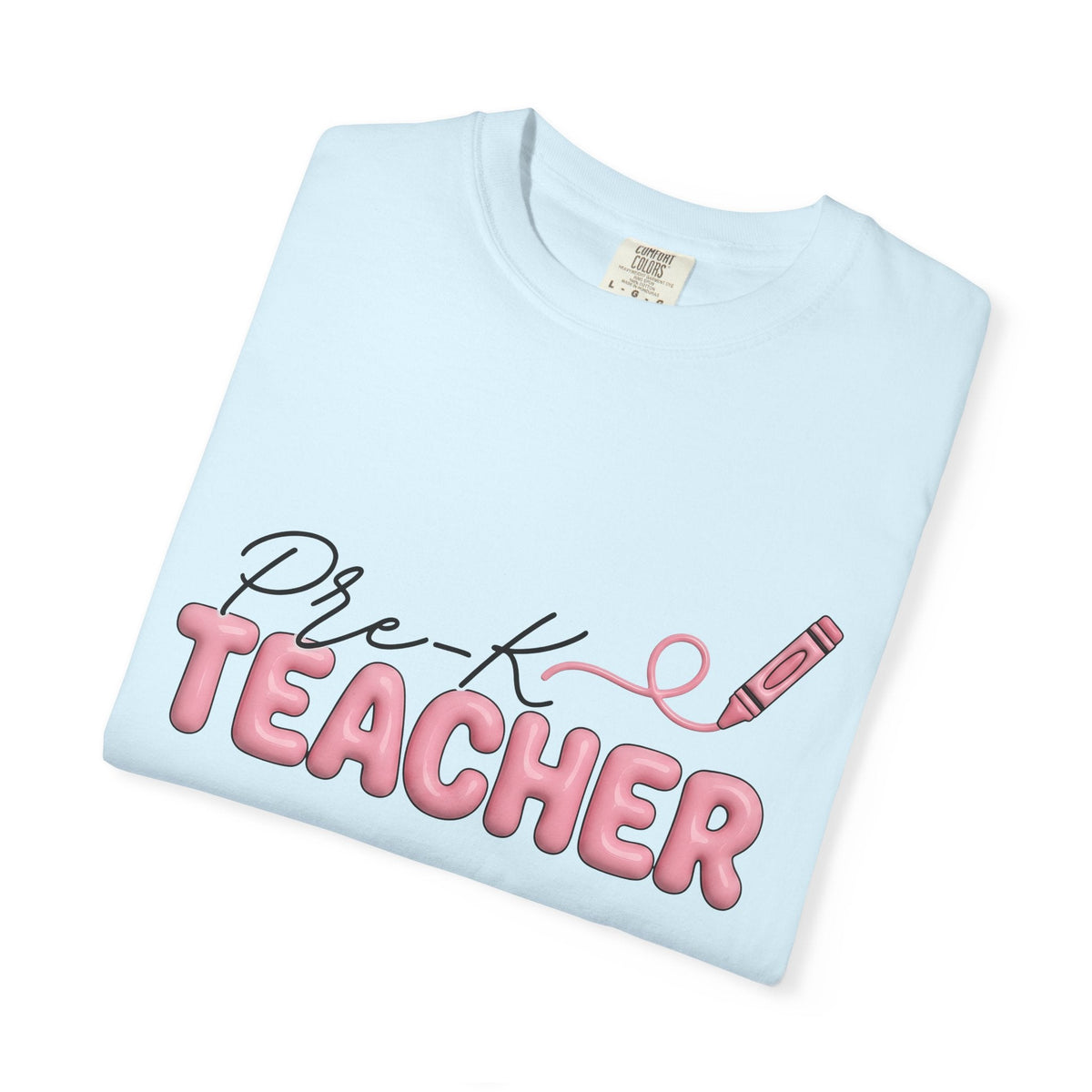 Crayon Illustration Shirt Teacher Education Gift Women Hand product image 8