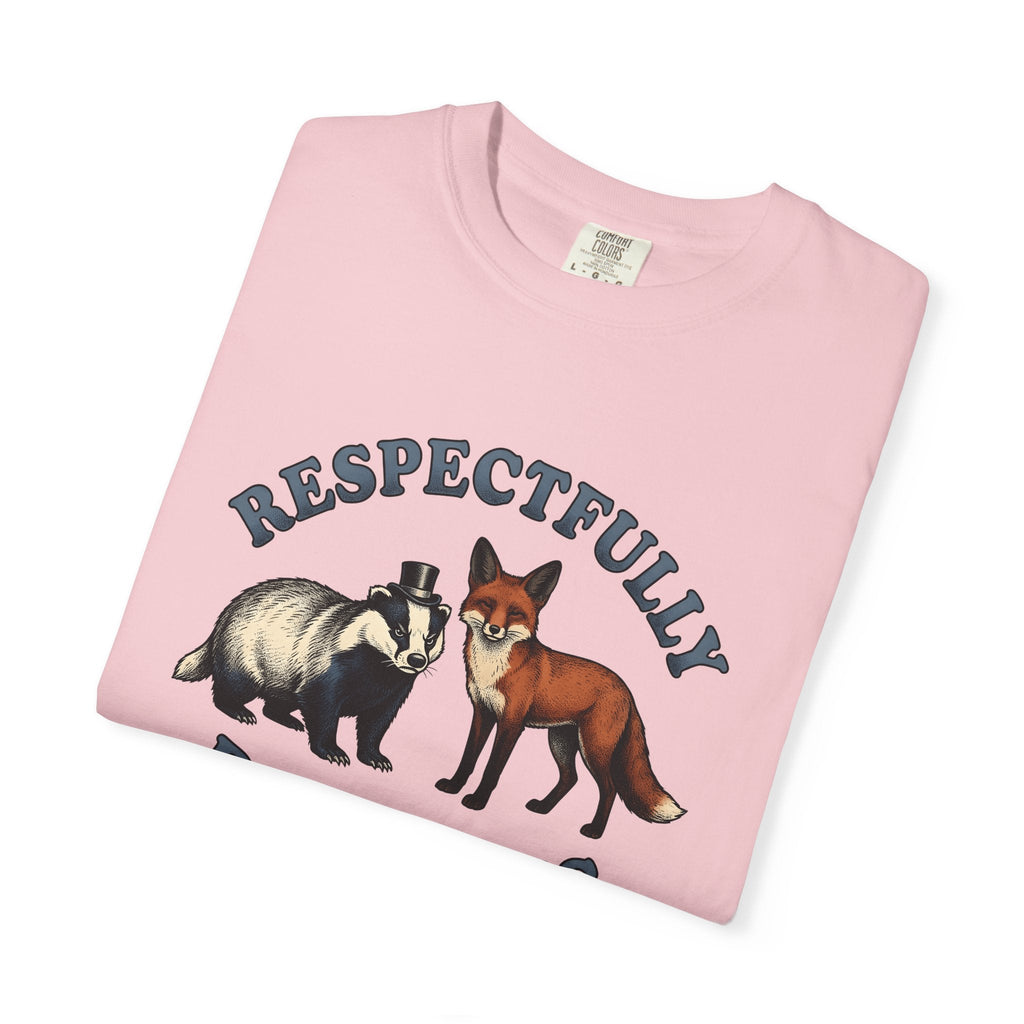 Badger Fox Shirt Funny Fauna Unisex Gift Sketch Tee T-Shirt product image 11