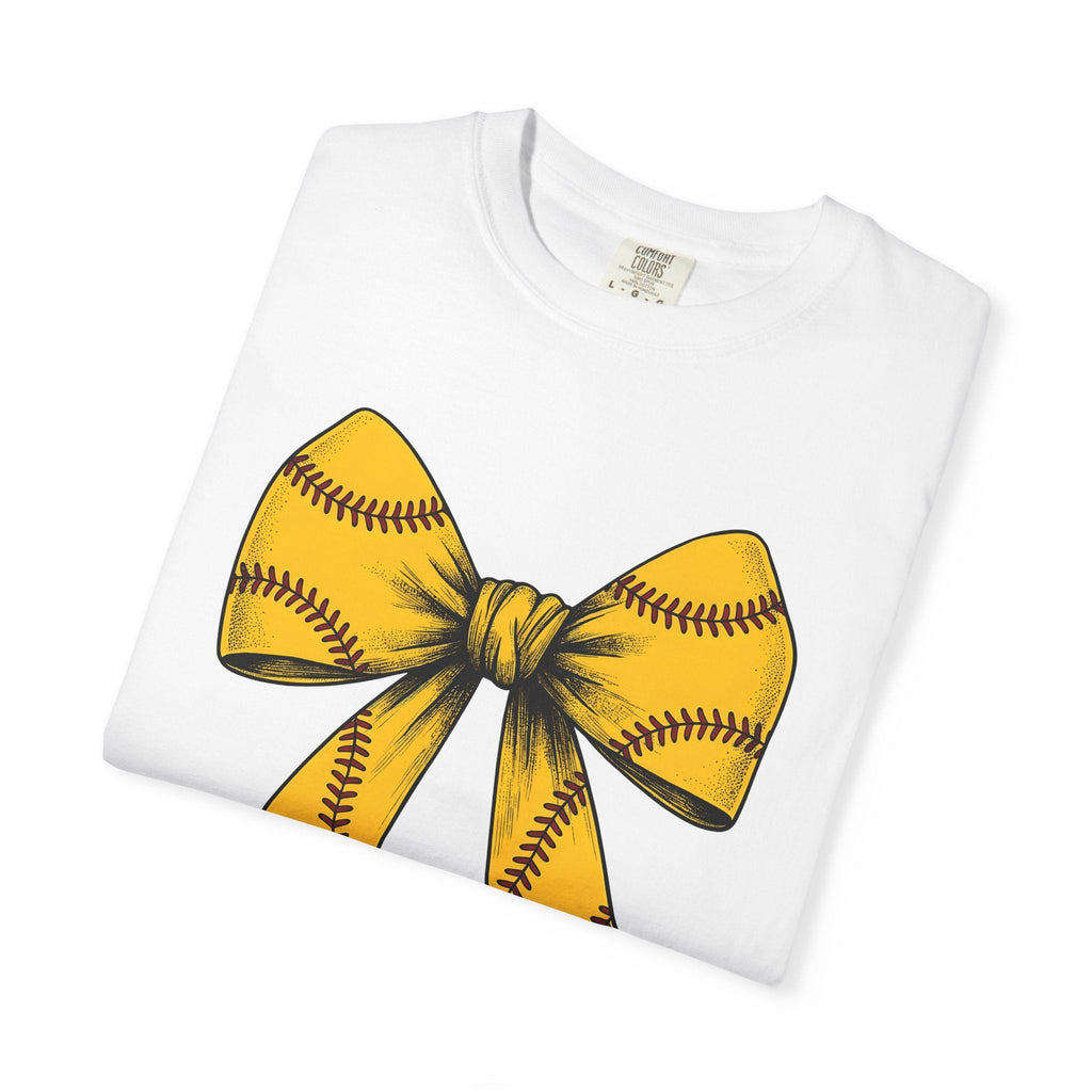 Softball Ribbon Bow Shirt Competition Gift Women Cartoon product image 5