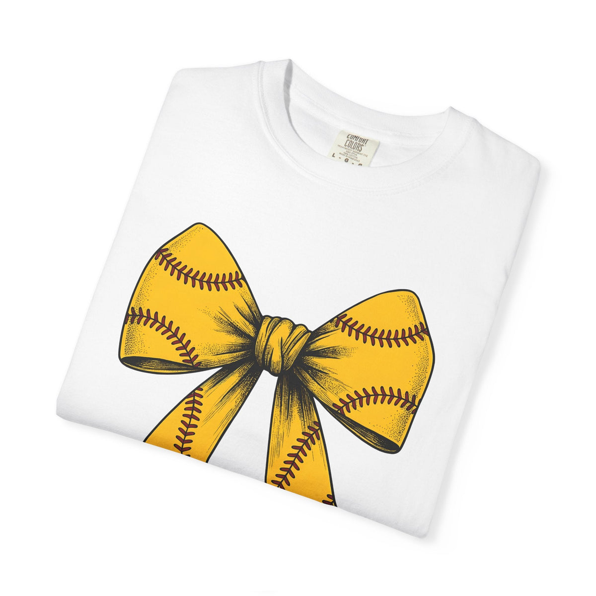 Softball Ribbon Bow Shirt Competition Gift Women Cartoon product image 5