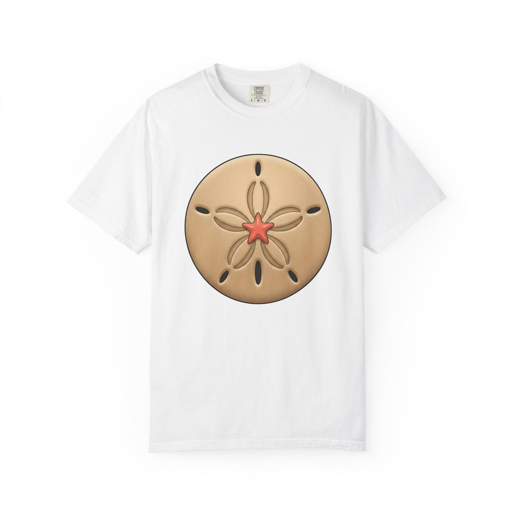 Sand Dollar Shirt Beach Marine Unisex Gift Line Art Tee Sea product image 1