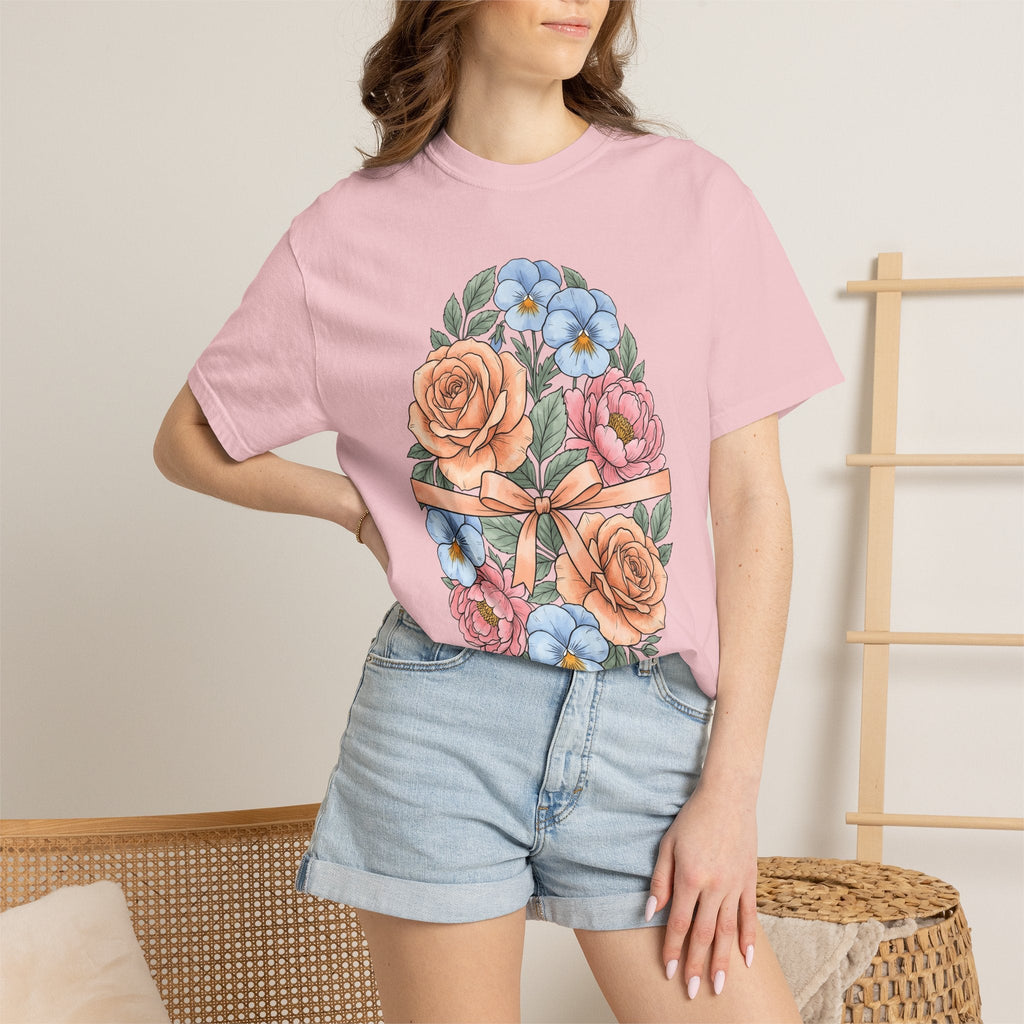 Floral Egg Shirt Easter Flower Unisex Gift Botanical Tee product image 12