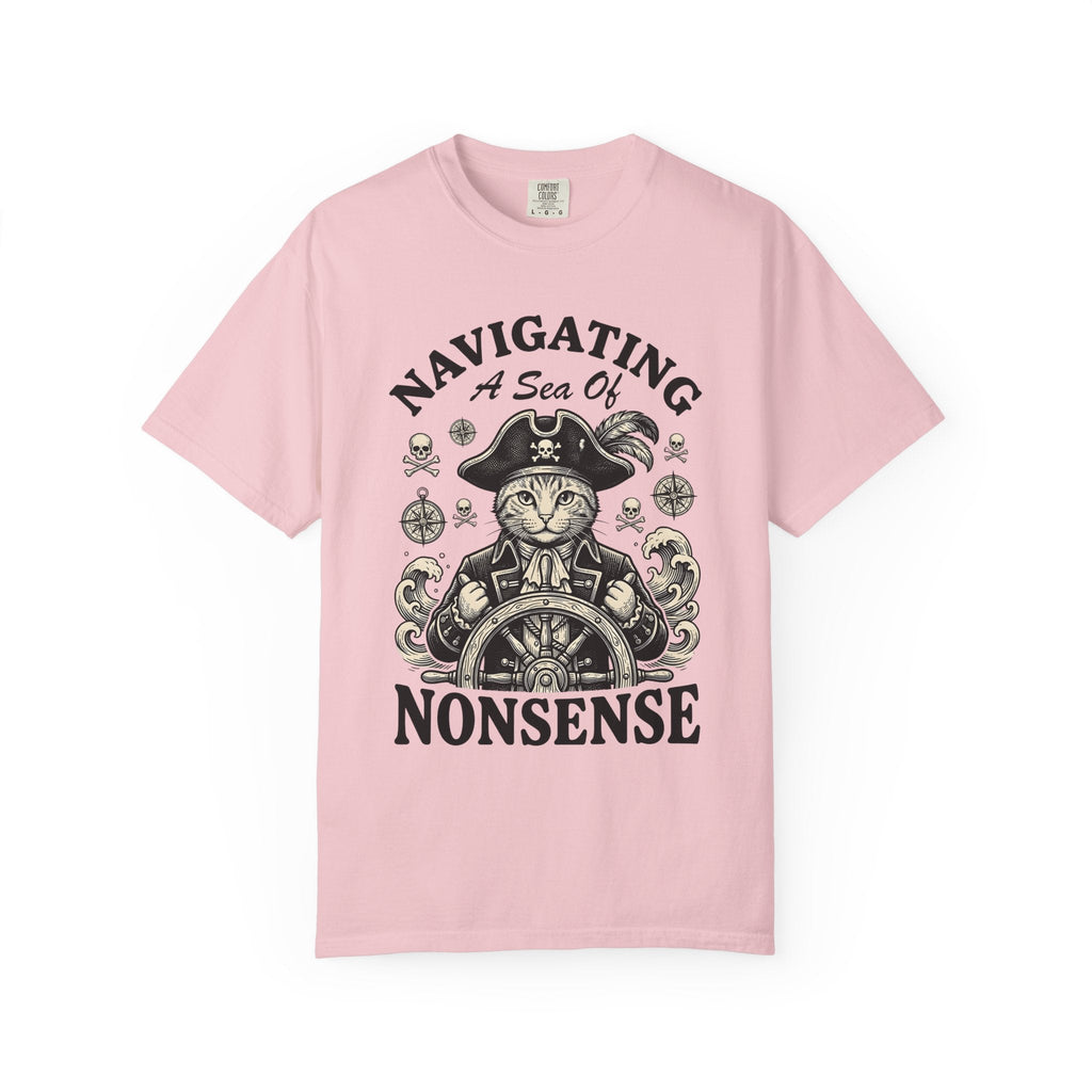 Buccaneer Cat Shirt Comedy Unisex Gift Retro Tee Pirate product image 3