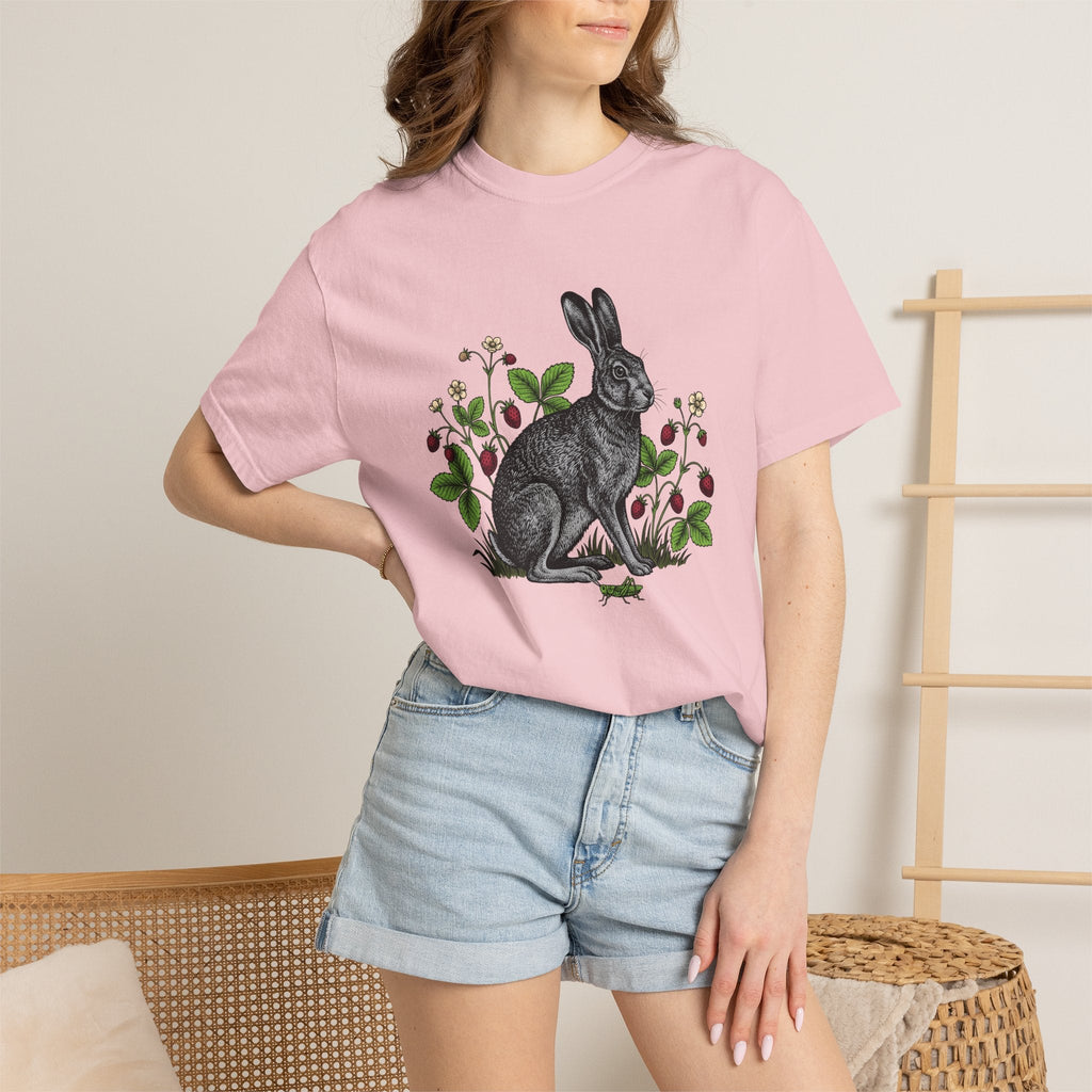 Hare Drawing Shirt Animals Wildlife Unisex Gift Garden Tee product image 12