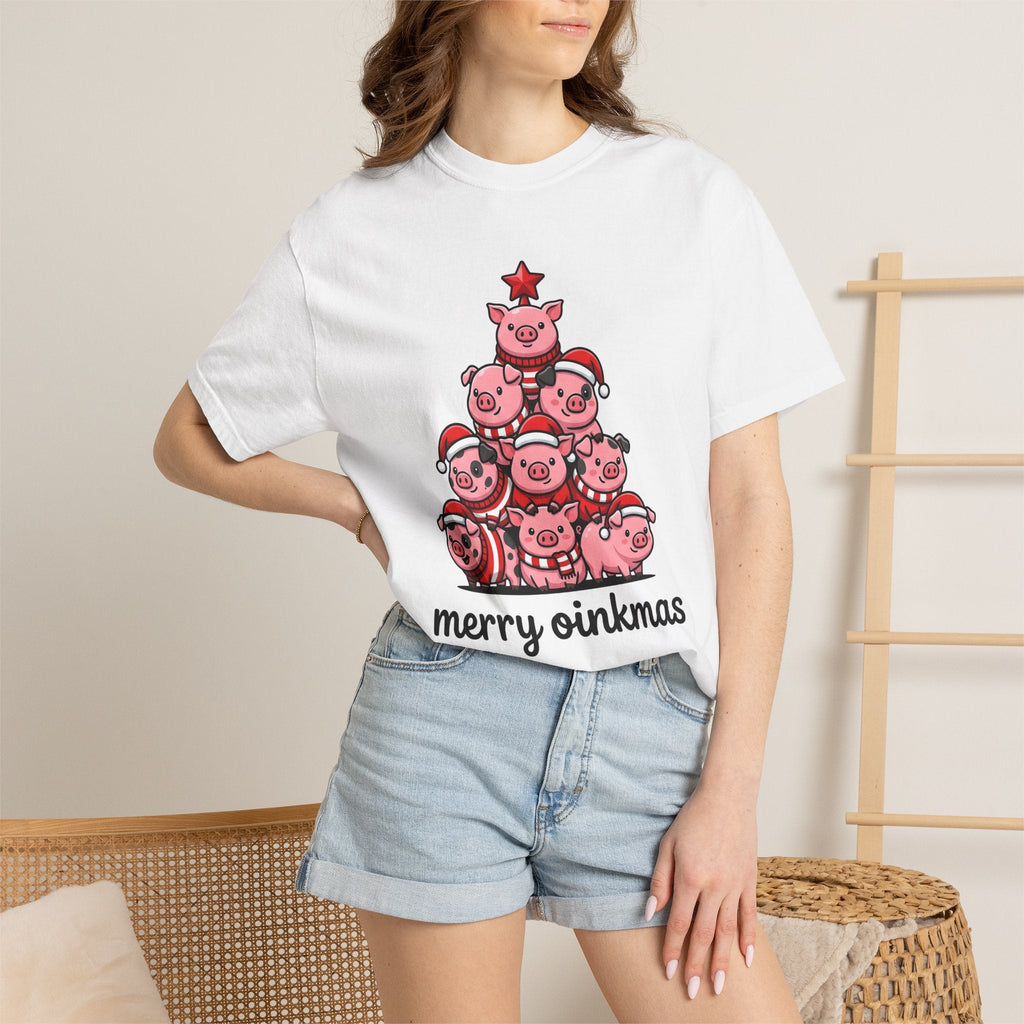 Pig Stack Shirt Christmas Animal Unisex Gift Cute Cartoon product image 6