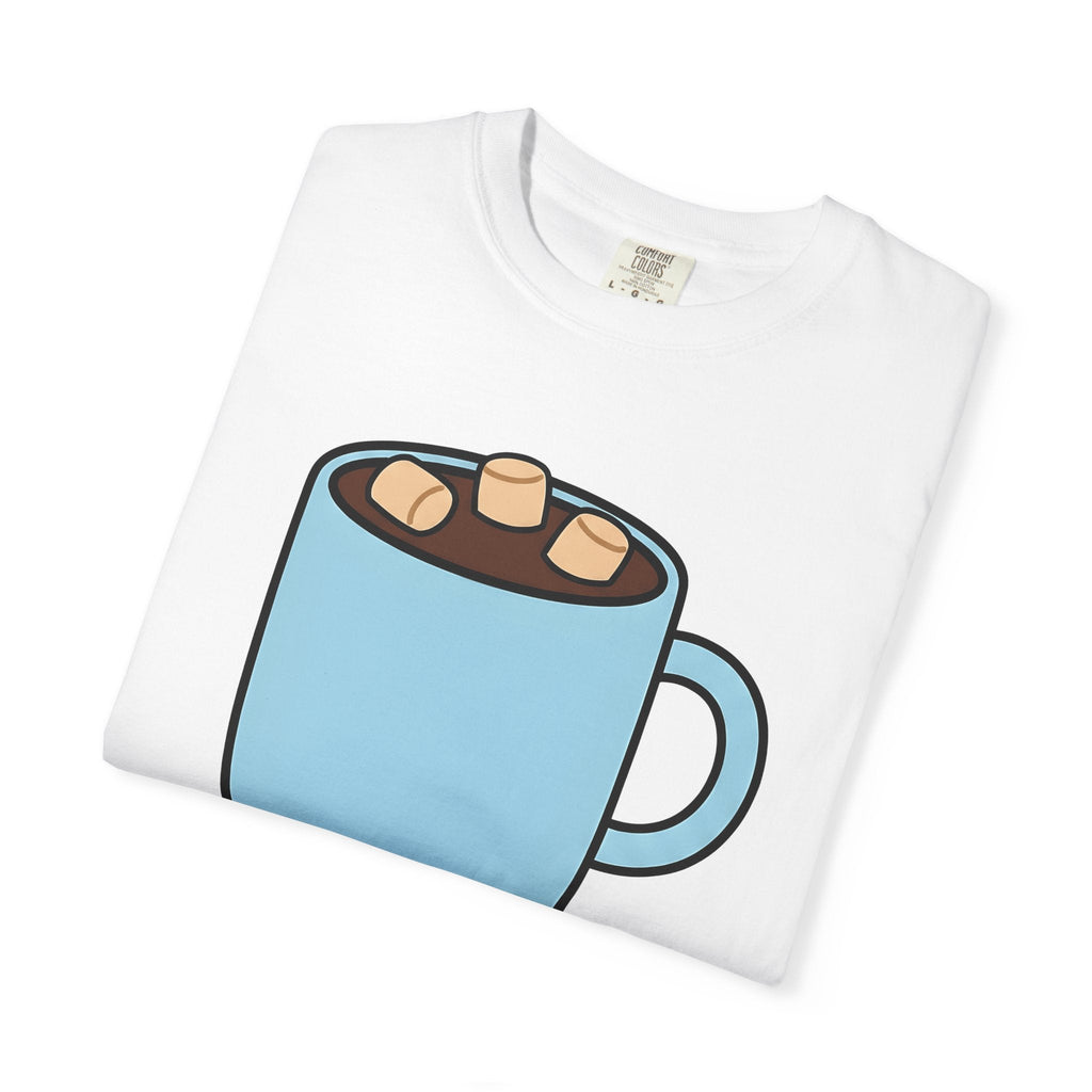 Warm Chocolate Mug Shirt Drinks Snug Unisex Gift Line Art Tee Hot Chocolate