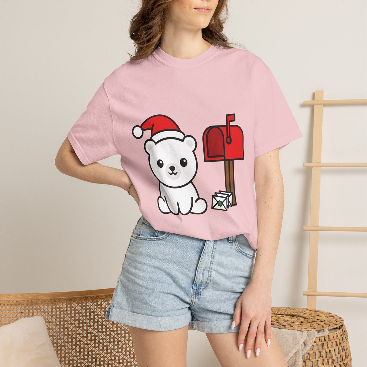 White Bear Shirt Christmas Pets Gift Women Adorable Tee product image 12
