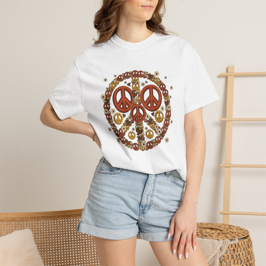 Peace Gesture Shirt Activism Unisex Gift Folk Tee Hand Sign product image 6