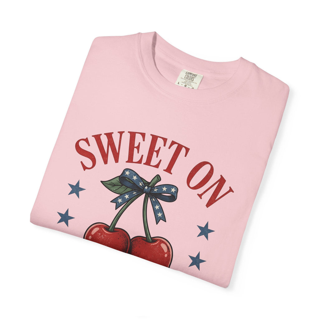 Cherry Pair Shirt America Fruit Gift Women Vintage Tee product image 11