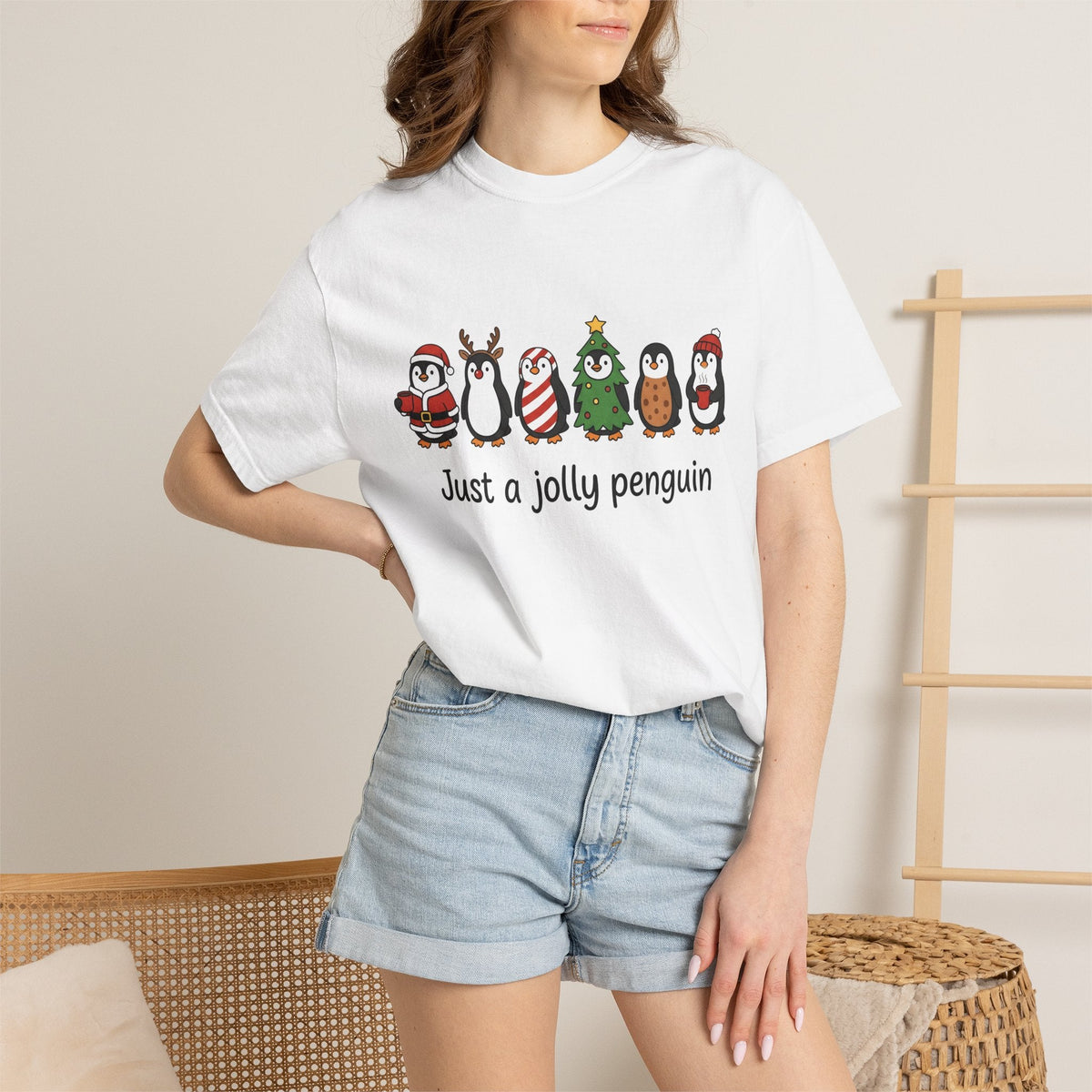 Penguin Drawing Shirt Christmas Pets Unisex Gift Sweet Tee product image 6