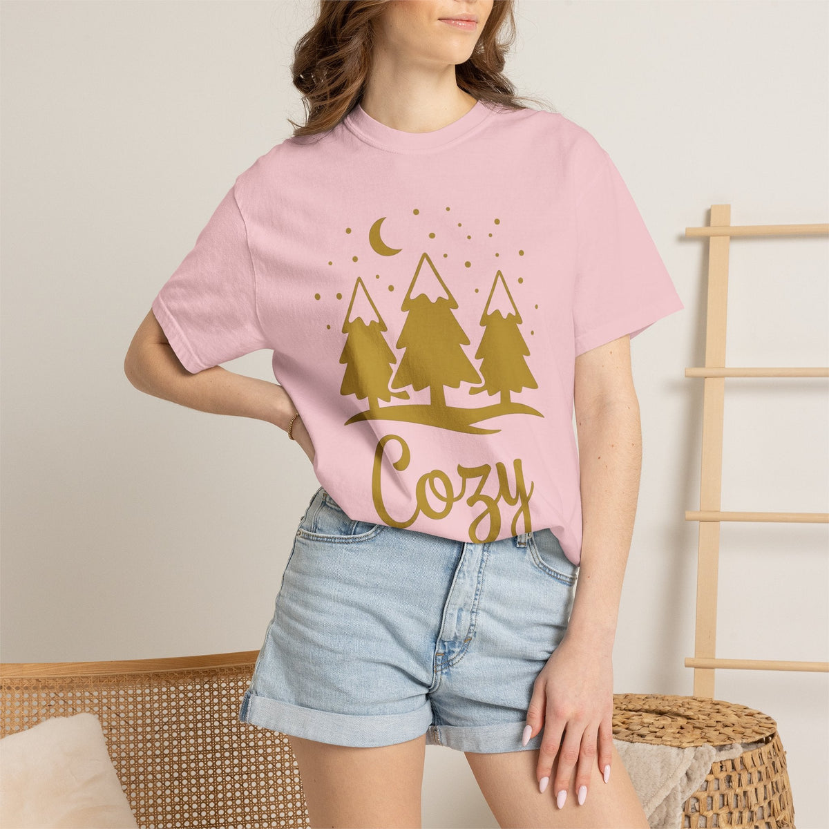 Fir Forest Shirt Christmas Cold Unisex Gift Basic Tee Pine product image 12