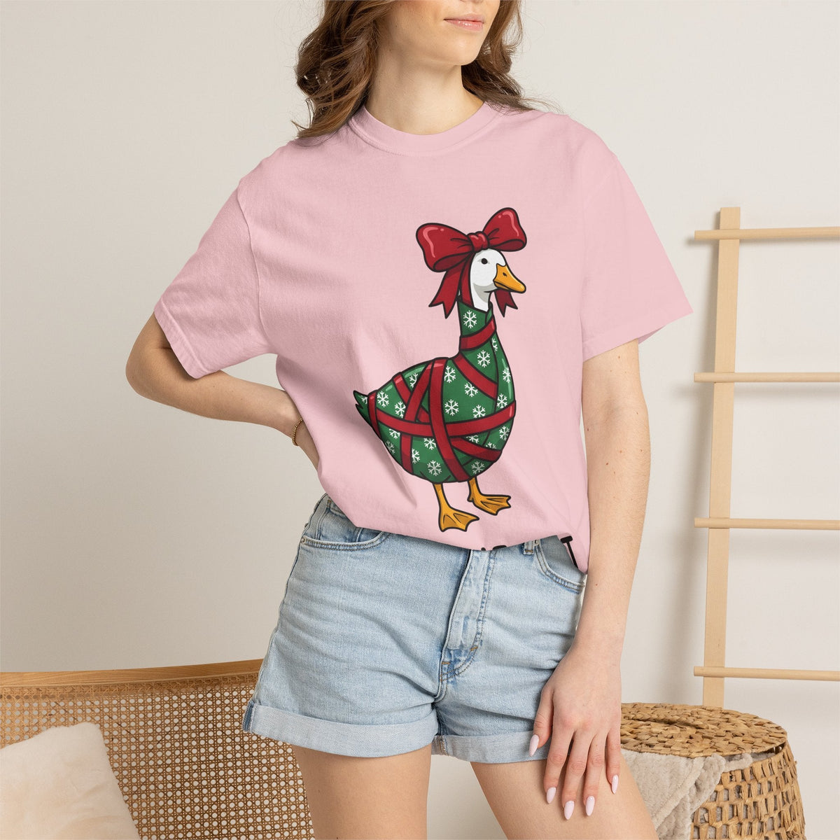 Goose Present Wrap Shirt Christmas Critter Unisex Gift product image 12