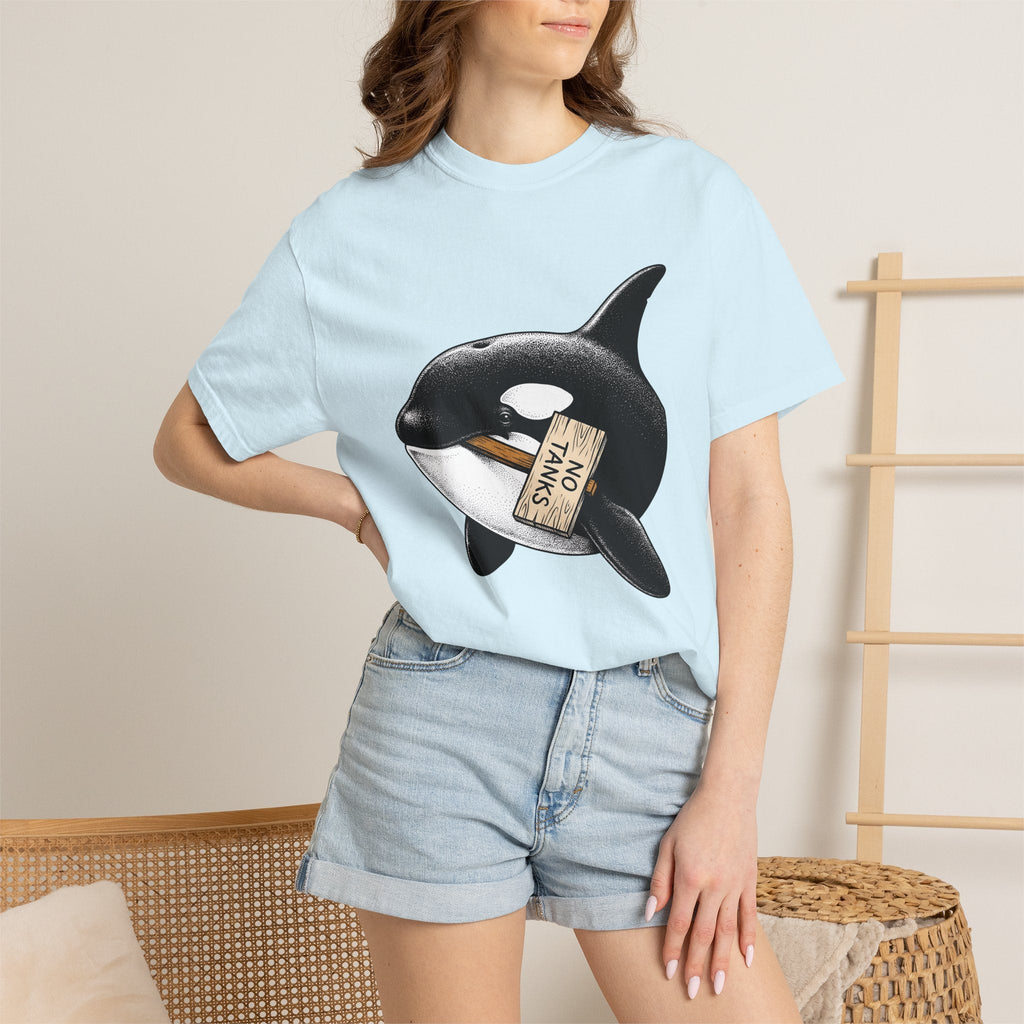 Orca Whale Shirt Animal Aquatic Unisex Gift Old School Tee product image 9