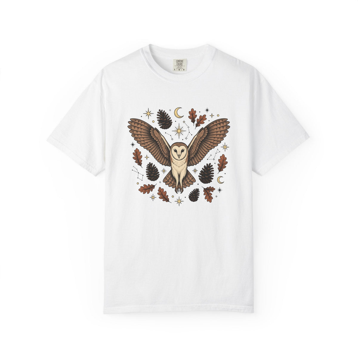Barn Owl Shirt Animals Outdoors Unisex Gift Tribal Tee product image 1