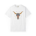 Longhorn Skull Shirt 4th Of July American Gift Women Tribal product image 1