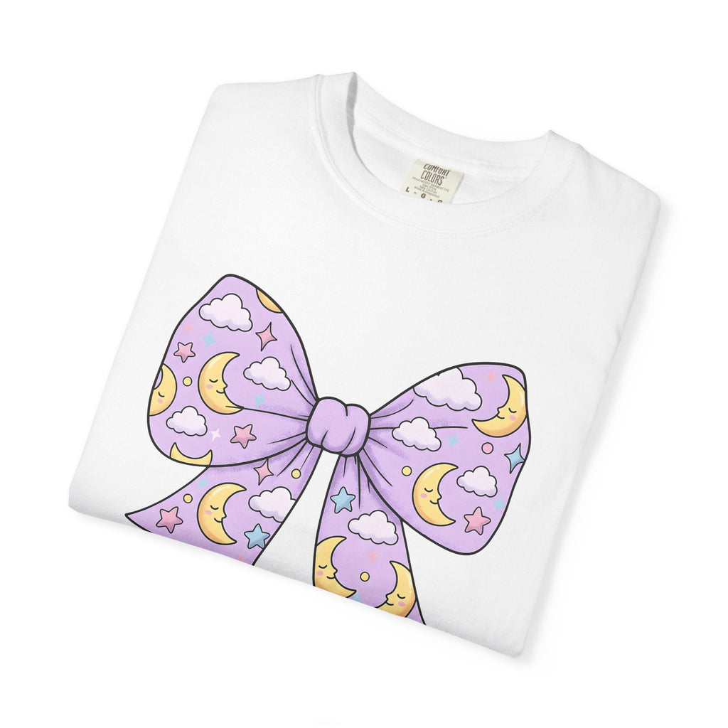 Night Bow Shirt Celestial Sweet Unisex Gift Hand Drawn Tee product image 5