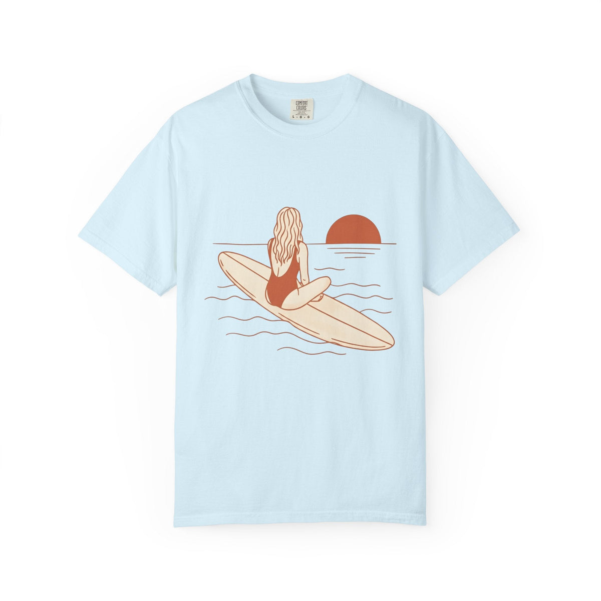Surfing Woman Shirt Ocean Gift for Women Modern Tee Surfer product image 2