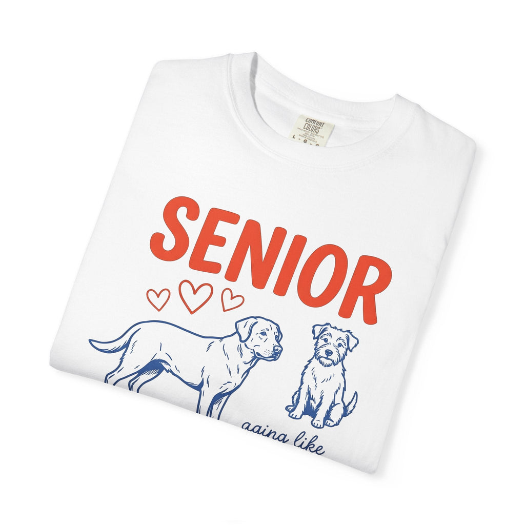 Senior Pups Shirt Dog Shelter Gift Women Cartoon Tee Puppy product image 5