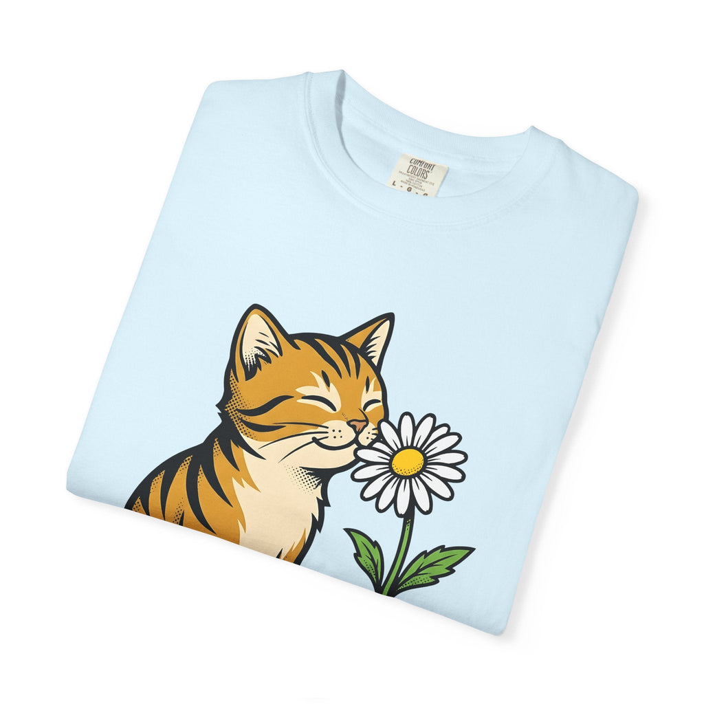 Tabby Cat Shirt Floral Unisex Gift Cartoon Tee Kitty product image 8