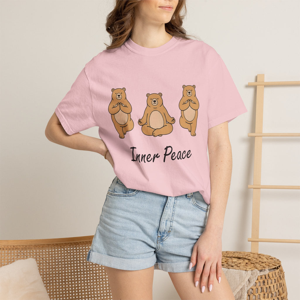 Meditation Bear Shirt Yoga Wildlife Unisex Gift Kawaii Tee product image 12