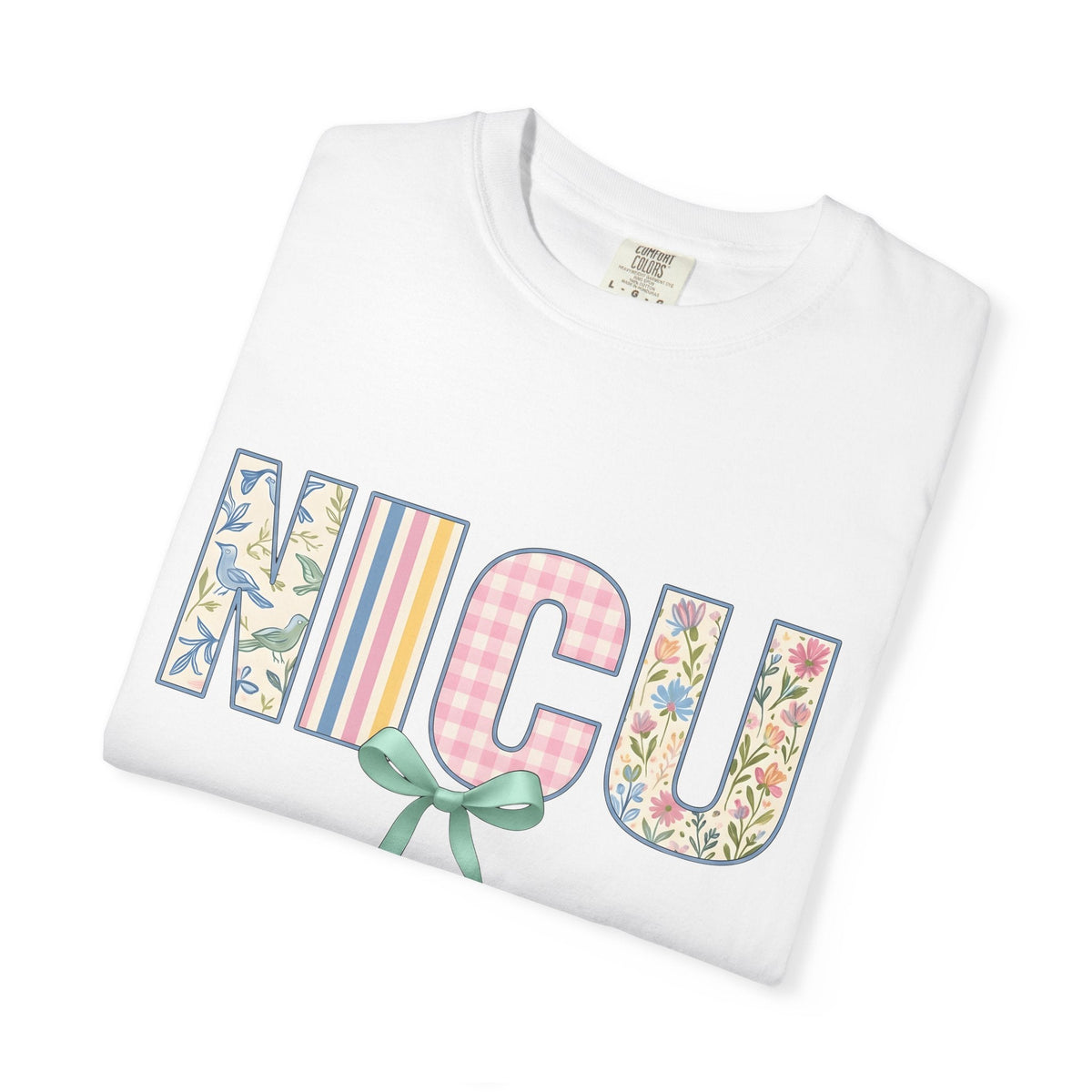 Floral Initial Letters Shirt Nurses Clinic Unisex Gift product image 5