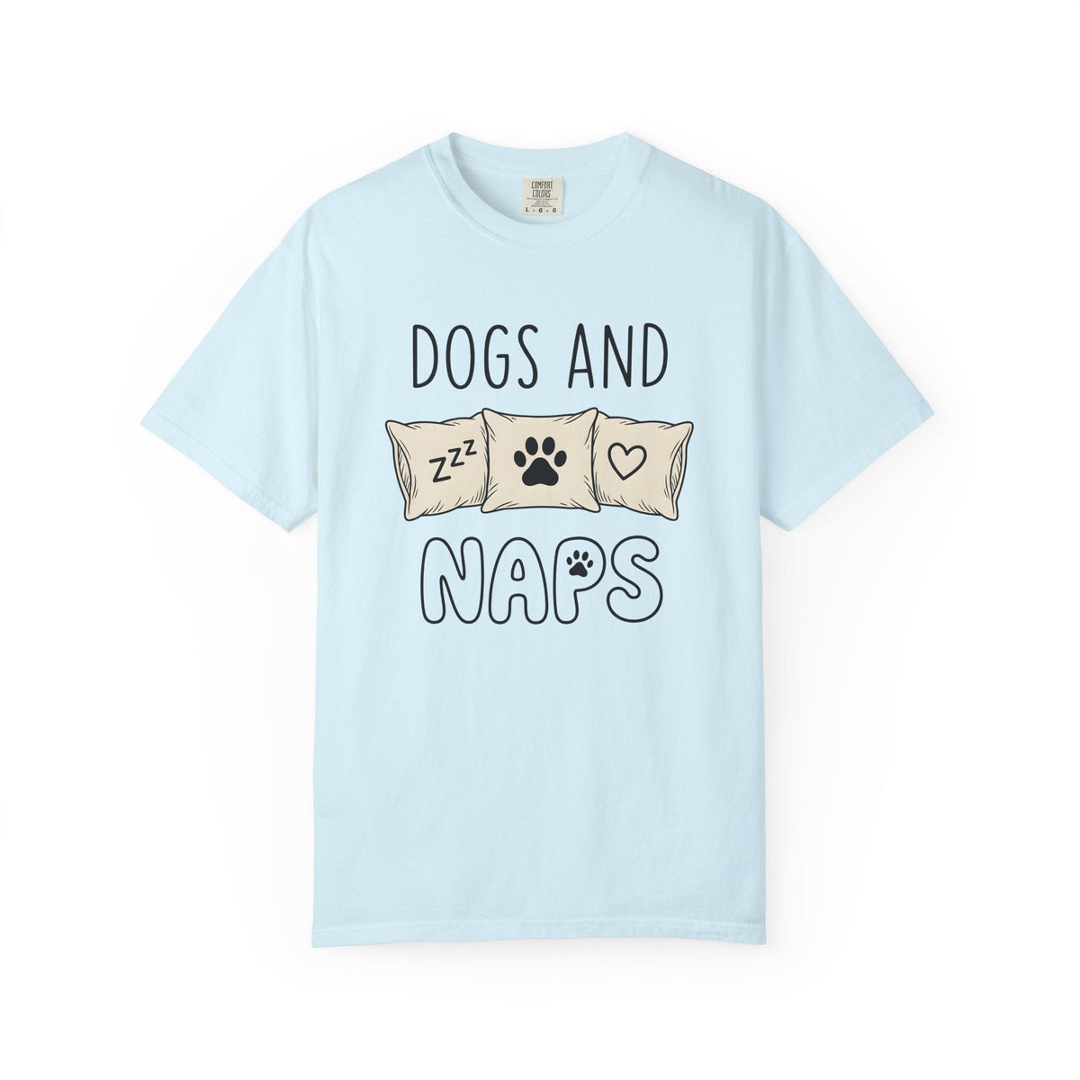 Dog Paw Pillow Shirt Dog Home Gift Women Doodle Tee Paw Pillow T-Shirt Dog Fan Hand Drawn Tshirt Home Decor Graphic Minimalist Heart Tshirt