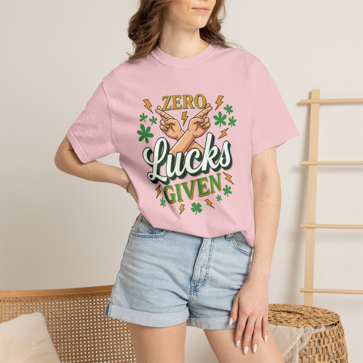 Crossed Fingers Shirt St Patrick's Day Jokes Gift Women product image 12