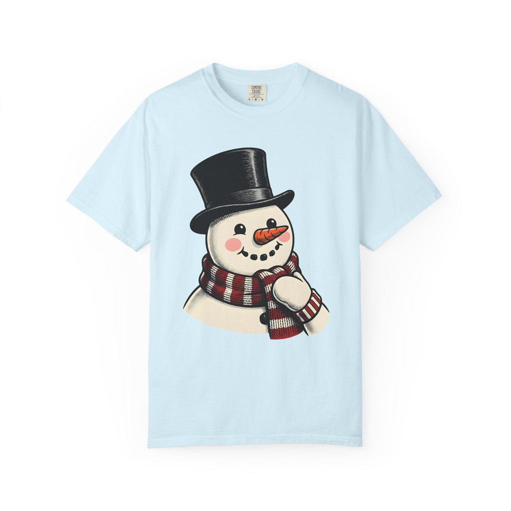 Snowman Icon Shirt Christmas Cold Unisex Gift Cartoon Tee product image 2