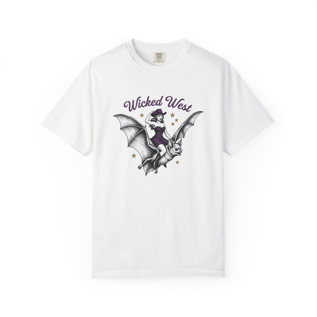 Cowgirl Bat Shirt Halloween Gothic Gift for Women Vintage product image 1