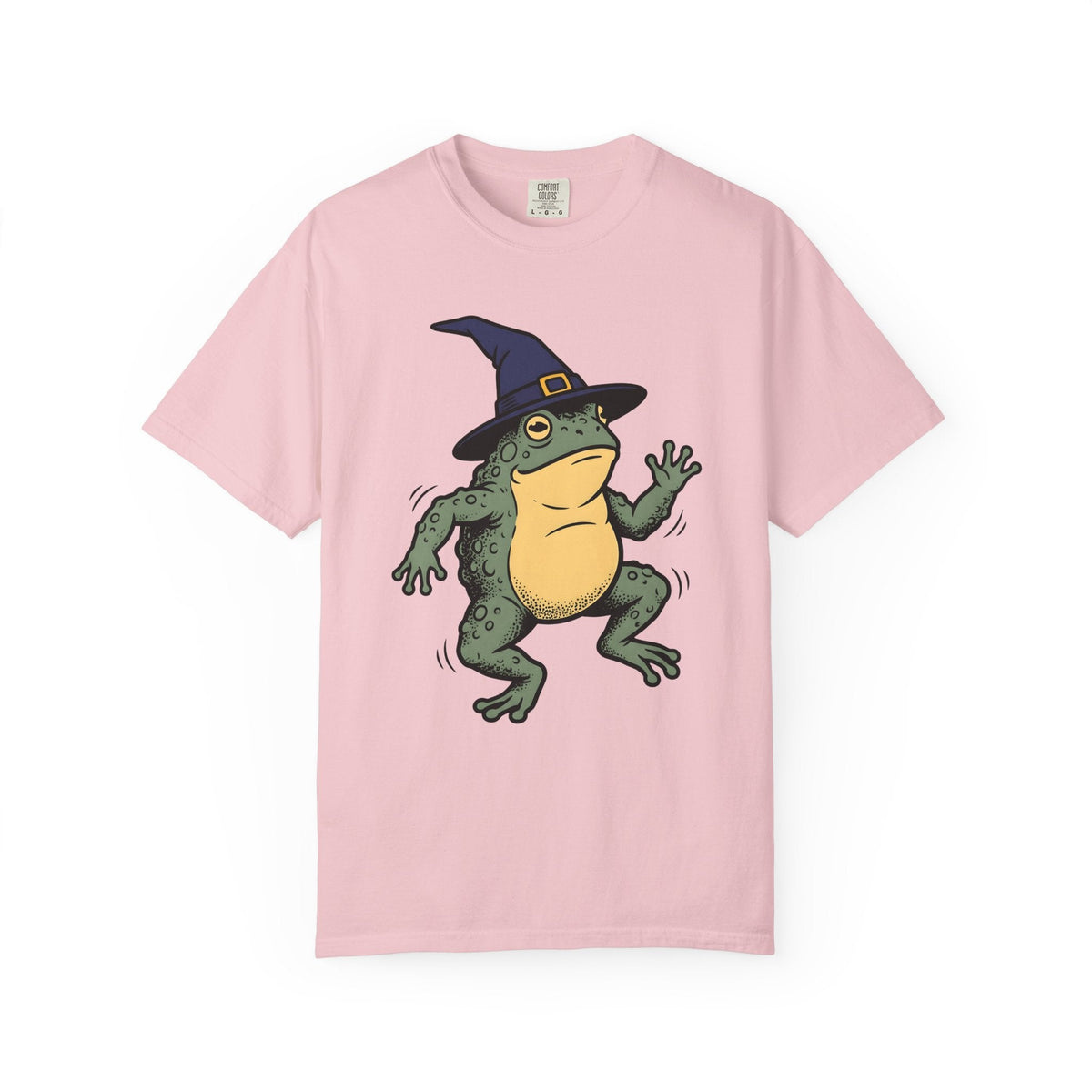 Amphibian Witch Hat Shirt Halloween Pet Unisex Gift Illustration Tee Toadstool