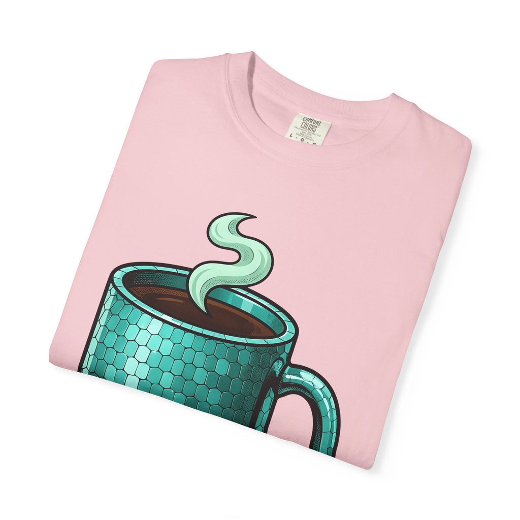 Coffee Mug Shirt Coffee Work Unisex Gift Cartoon Tee Mug T-Shirt Coffee Fan