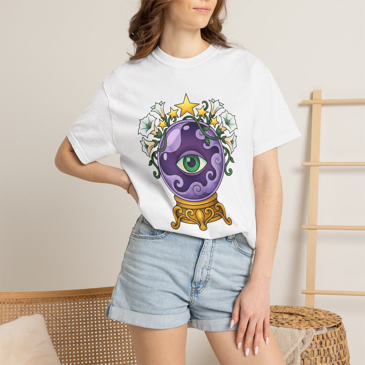 Fortune Globe Shirt Occult Spells Unisex Gift Magical Tee product image 6