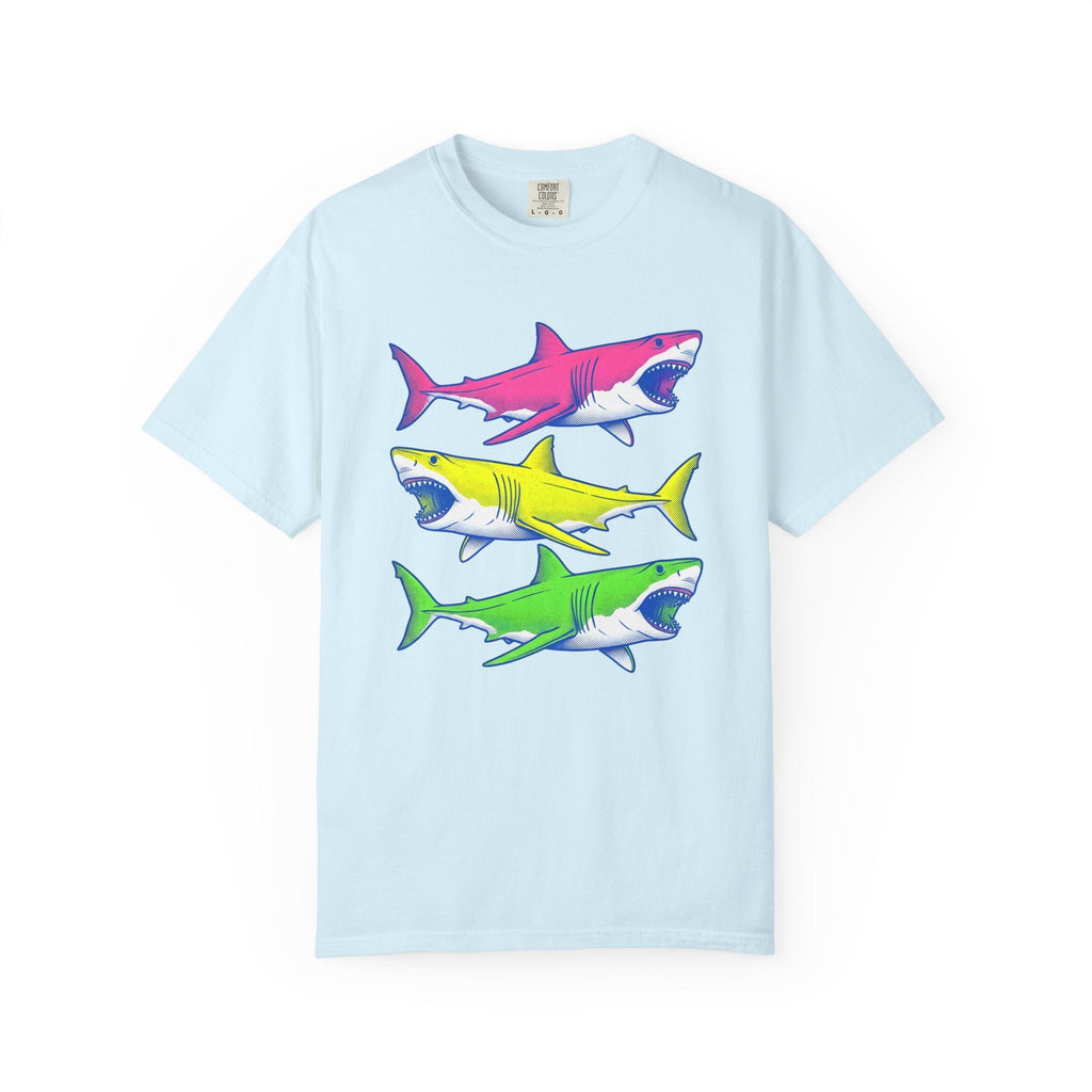 Bright Shark Shirt Ocean Sea Life Unisex Gift Comic Tee product image 2
