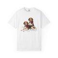 Beagle Dogs Shirt Dog Holiday Unisex Gift Realistic Tee product image 1